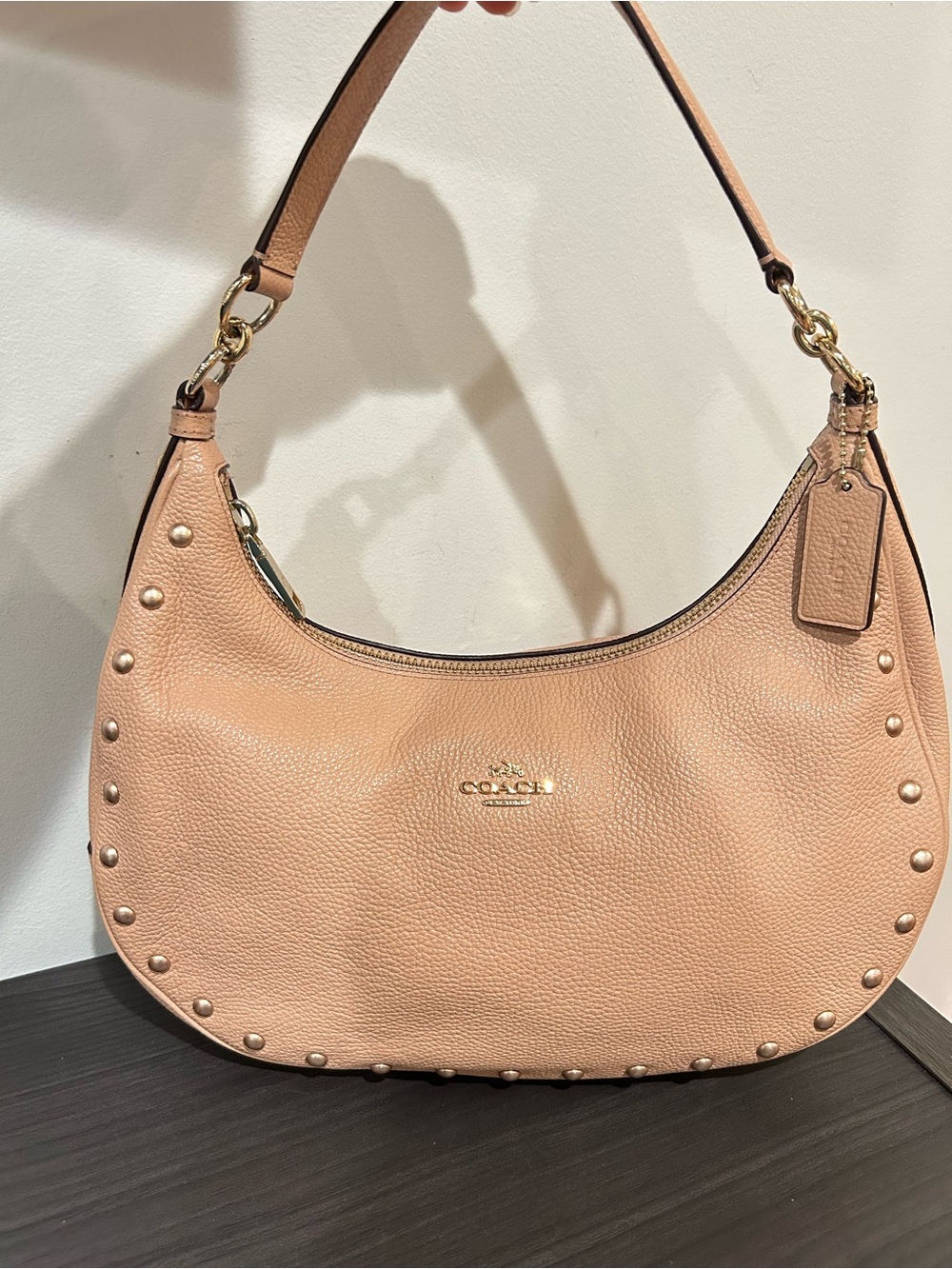 Coach East/West Harley Leather Hobo Bag Style#F22548 EUC